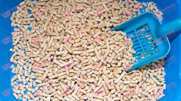 wood cat litter production line