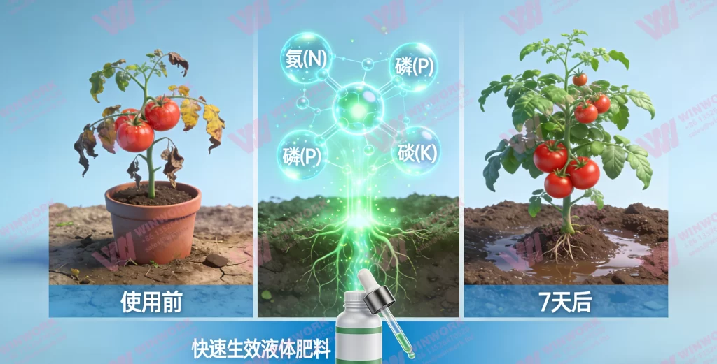 make my crops grow fast with less fertilizer