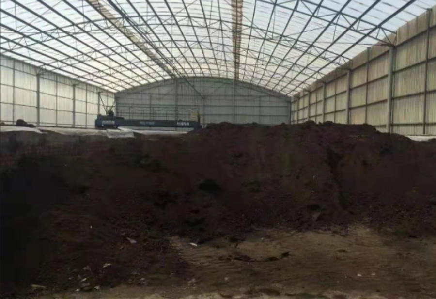 Sheep manure composting